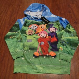 NWTsDolls Kill Teletubbies Playing Games Oversized Hoodie And Flared Pants
